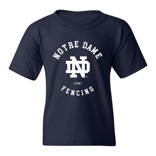 Notre Dame - NCAA Men's Fencing : Kent Iyoki - Classic Fashion Shersey Youth T-Shirt-0