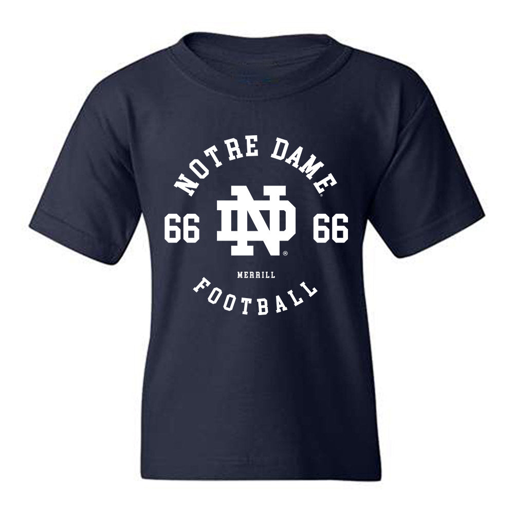 Notre Dame - NCAA Football : Tyler Merrill - Classic Fashion Shersey Youth T-Shirt-0