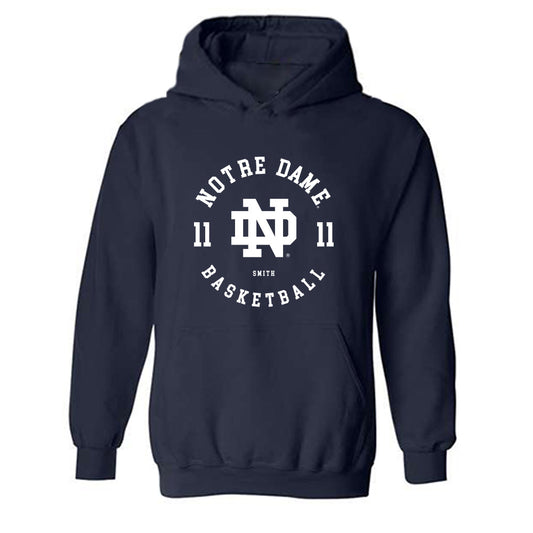 Notre Dame - NCAA Women's Basketball : Jordyn Smith - Classic Fashion Shersey Hooded Sweatshirt-0