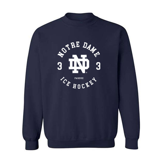 Notre Dame - NCAA Men's Ice Hockey : Charlie Pardue - Classic Fashion Shersey Crewneck Sweatshirt-0