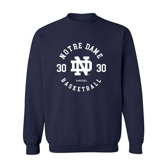 Notre Dame - NCAA Women's Basketball : Gisela Sanchez - Classic Fashion Shersey Crewneck Sweatshirt-0