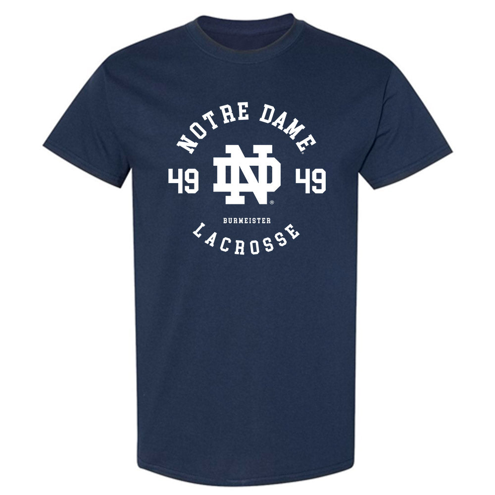 Notre Dame - NCAA Men's Lacrosse : Ben Burmeister - Classic Fashion Shersey T-Shirt-0