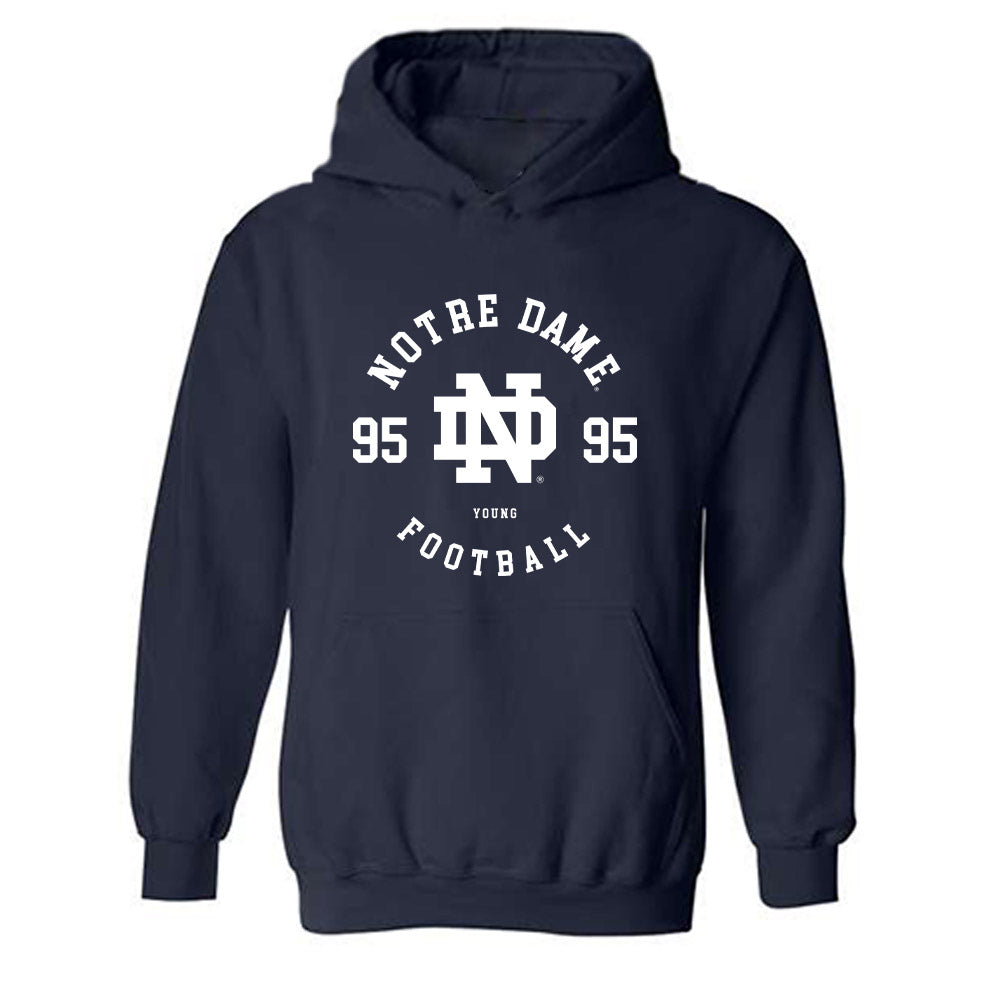 Notre Dame - NCAA Football : Bryce Young - Classic Fashion Shersey Hooded Sweatshirt-0