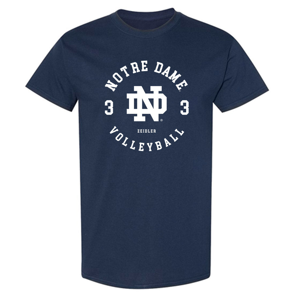 Notre Dame - NCAA Women's Volleyball : Portia Zeidler - Classic Fashion Shersey T-Shirt-0