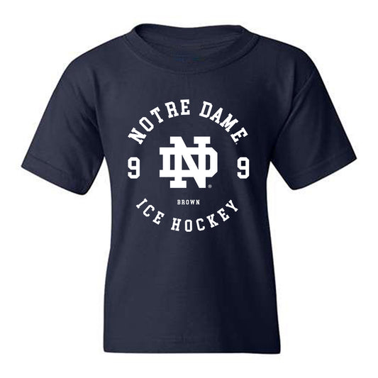 Notre Dame - NCAA Men's Ice Hockey : Cole Brown - Classic Fashion Shersey Youth T-Shirt-0