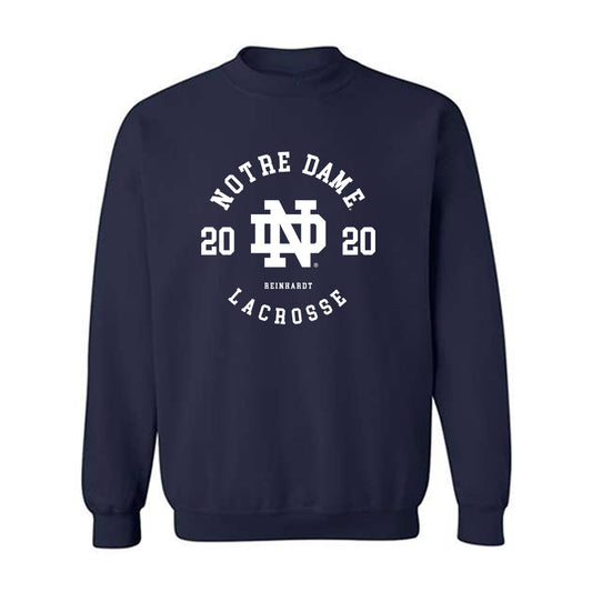 Notre Dame - NCAA Men's Lacrosse : Chris Reinhardt - Classic Fashion Shersey Crewneck Sweatshirt-0