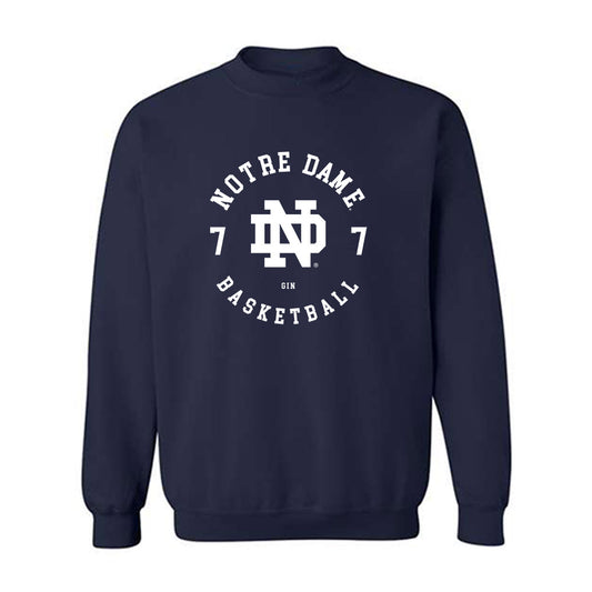 Notre Dame - NCAA Women's Basketball : Maya Gin - Classic Fashion Shersey Crewneck Sweatshirt-0