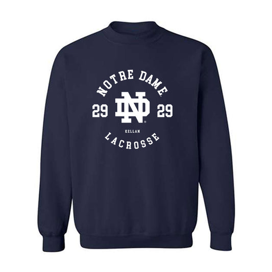 Notre Dame - NCAA Men's Lacrosse : Dylan Kellan - Classic Fashion Shersey Crewneck Sweatshirt-0