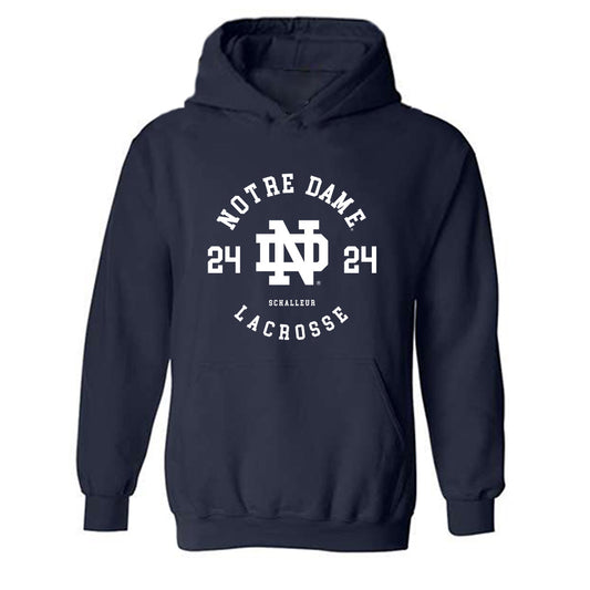 Notre Dame - NCAA Women's Lacrosse : Bailey Schalleur - Classic Fashion Shersey Hooded Sweatshirt-0