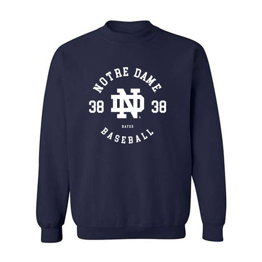Notre Dame - NCAA Baseball : Anderson Hayes - Classic Fashion Shersey Crewneck Sweatshirt-0