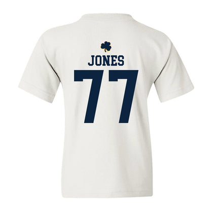 Notre Dame - NCAA Football : Peter Jones - Classic Shersey Youth T-Shirt-1