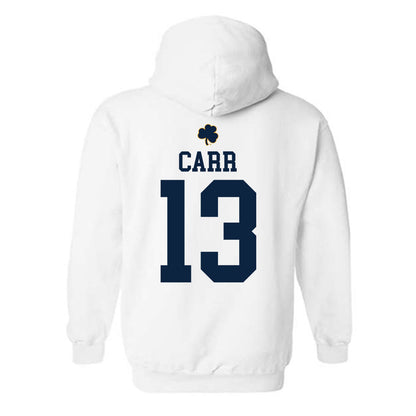 Notre Dame - NCAA Football : CJ Carr - Classic Shersey Hooded Sweatshirt-1