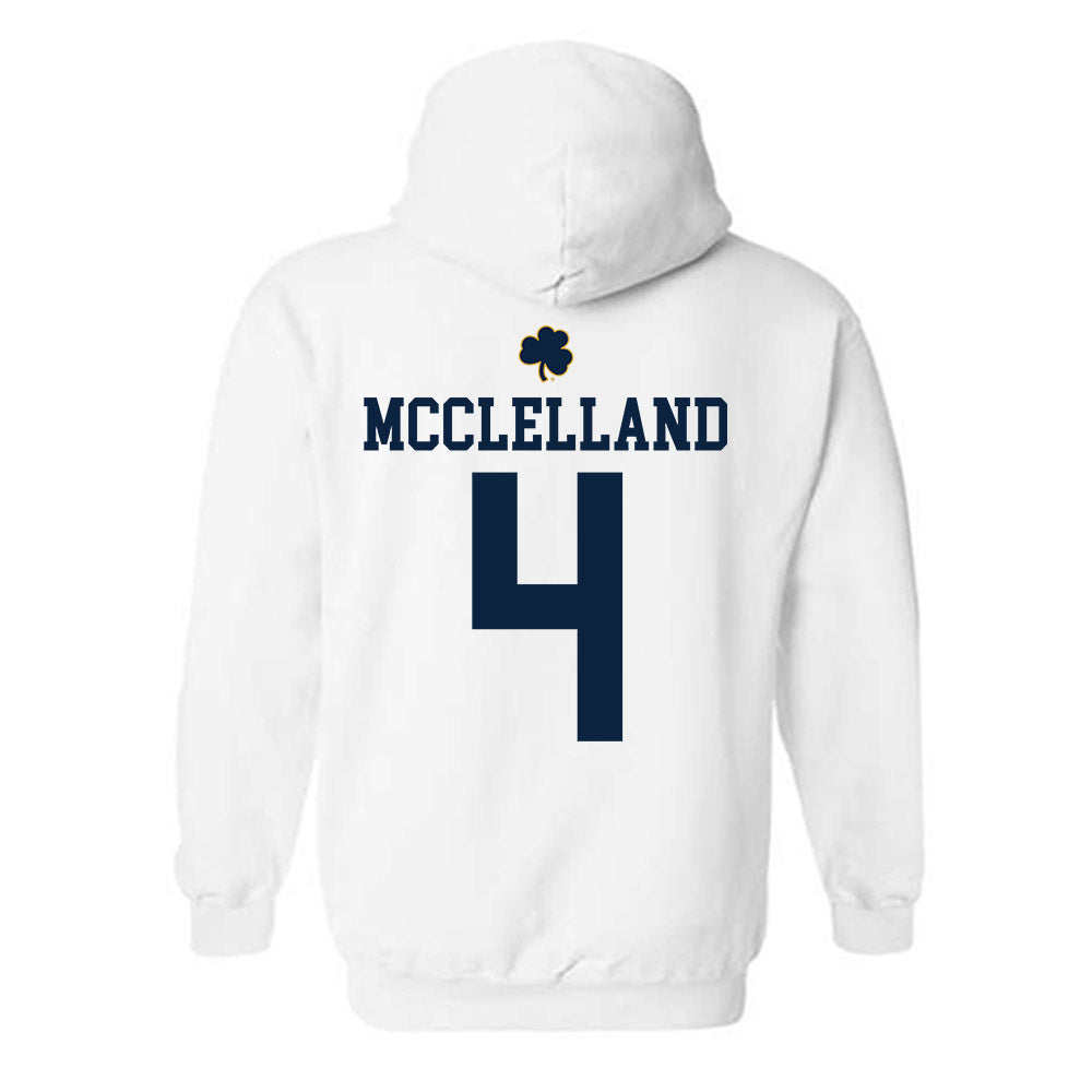 Notre Dame - NCAA Women's Lacrosse : Ellie McClelland - Classic Shersey Hooded Sweatshirt-1