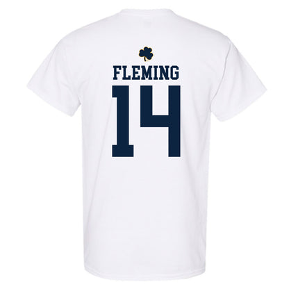 Notre Dame - NCAA Men's Ice Hockey : Maddox Fleming - Classic Shersey T-Shirt-1