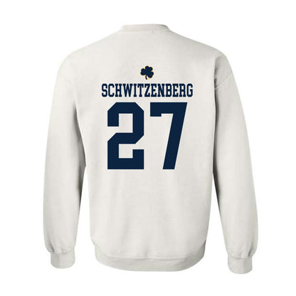 Notre Dame - NCAA Men's Lacrosse : Nate Schwitzenberg - Classic Shersey Crewneck Sweatshirt-1