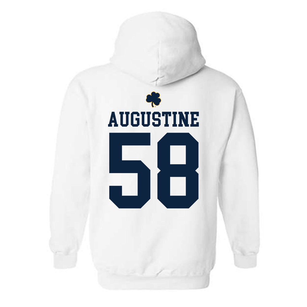 Notre Dame - NCAA Football : Matty Augustine - Classic Shersey Hooded Sweatshirt-1