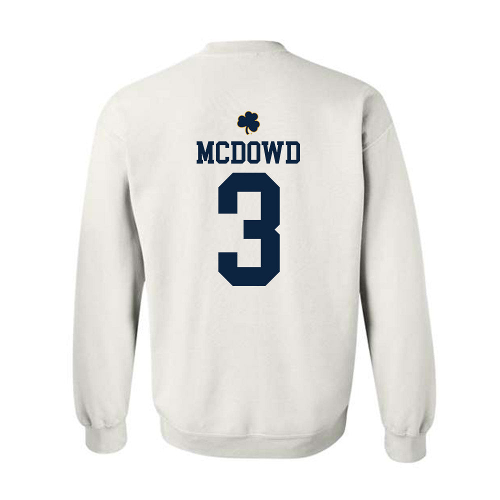 Notre Dame - NCAA Men's Soccer : Sean McDowd - Classic Shersey Crewneck Sweatshirt-1
