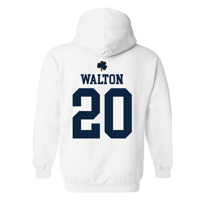 Notre Dame - NCAA Football : Jonaz Walton - Classic Shersey Hooded Sweatshirt-1