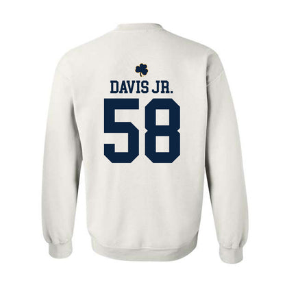 Notre Dame - NCAA Football : Thomas Davis Jr. - Classic Shersey Crewneck Sweatshirt-1