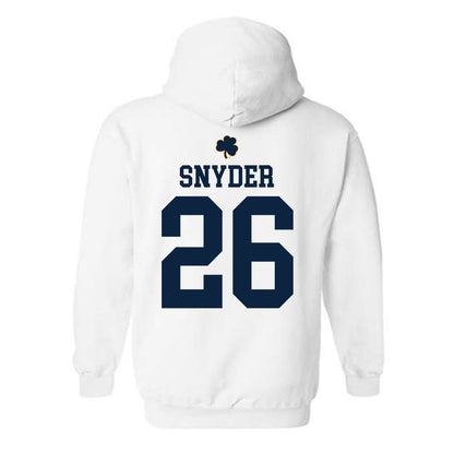 Notre Dame - NCAA Baseball : Garrett Snyder - Classic Shersey Hooded Sweatshirt-1