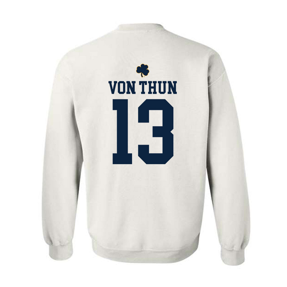 Notre Dame - NCAA Men's Soccer : Martin von Thun - Classic Shersey Crewneck Sweatshirt-1