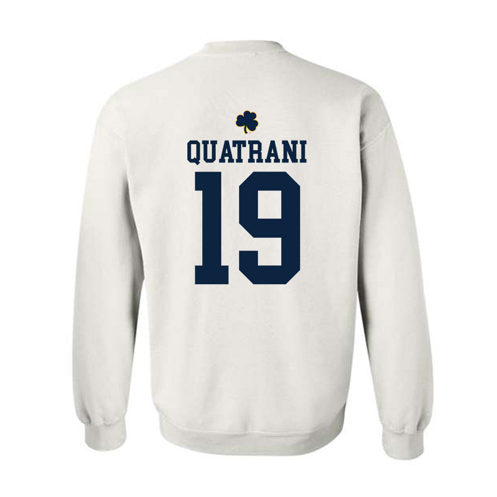 Notre Dame - NCAA Baseball : Mark Quatrani - Classic Shersey Crewneck Sweatshirt-1