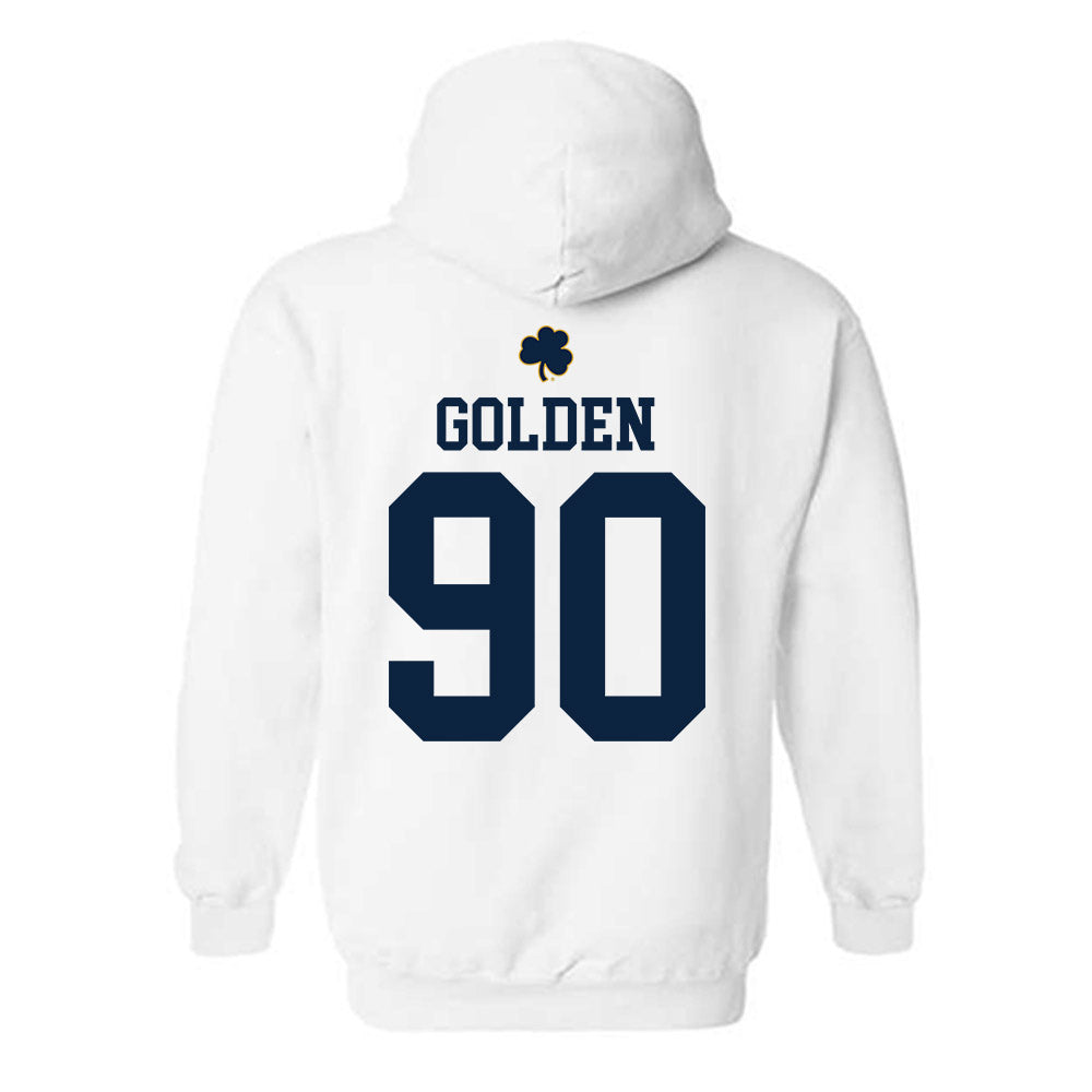 Notre Dame - NCAA Football : Elijah Golden - Classic Shersey Hooded Sweatshirt-1