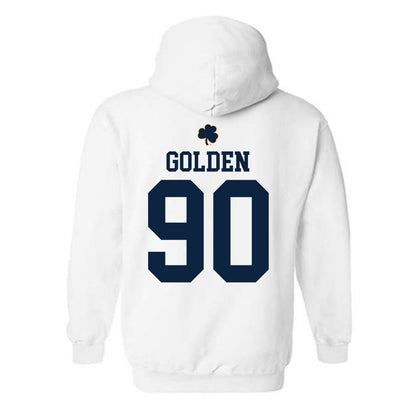 Notre Dame - NCAA Football : Elijah Golden - Classic Shersey Hooded Sweatshirt-1