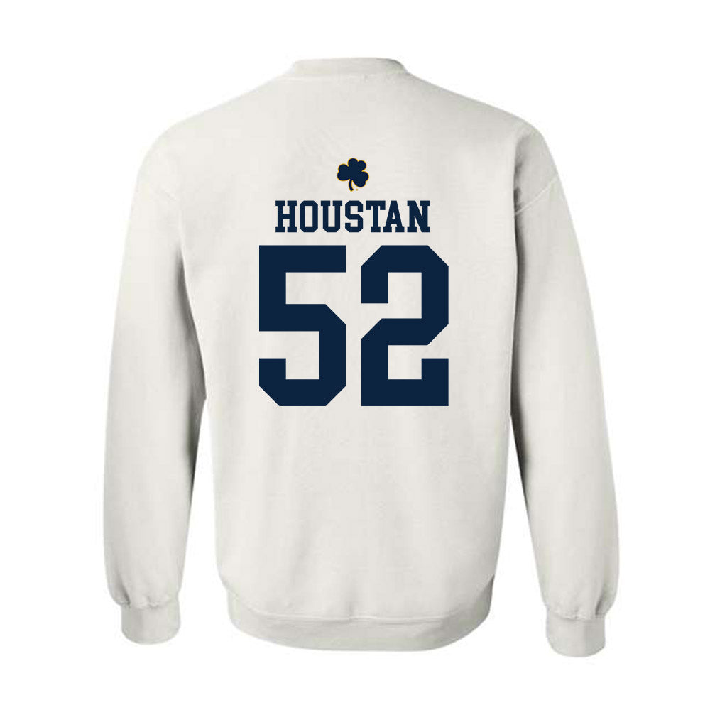 Notre Dame - NCAA Football : Devan Houstan - Classic Shersey Crewneck Sweatshirt-1