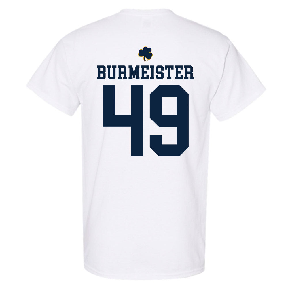 Notre Dame - NCAA Men's Lacrosse : Ben Burmeister - Classic Shersey T-Shirt-1