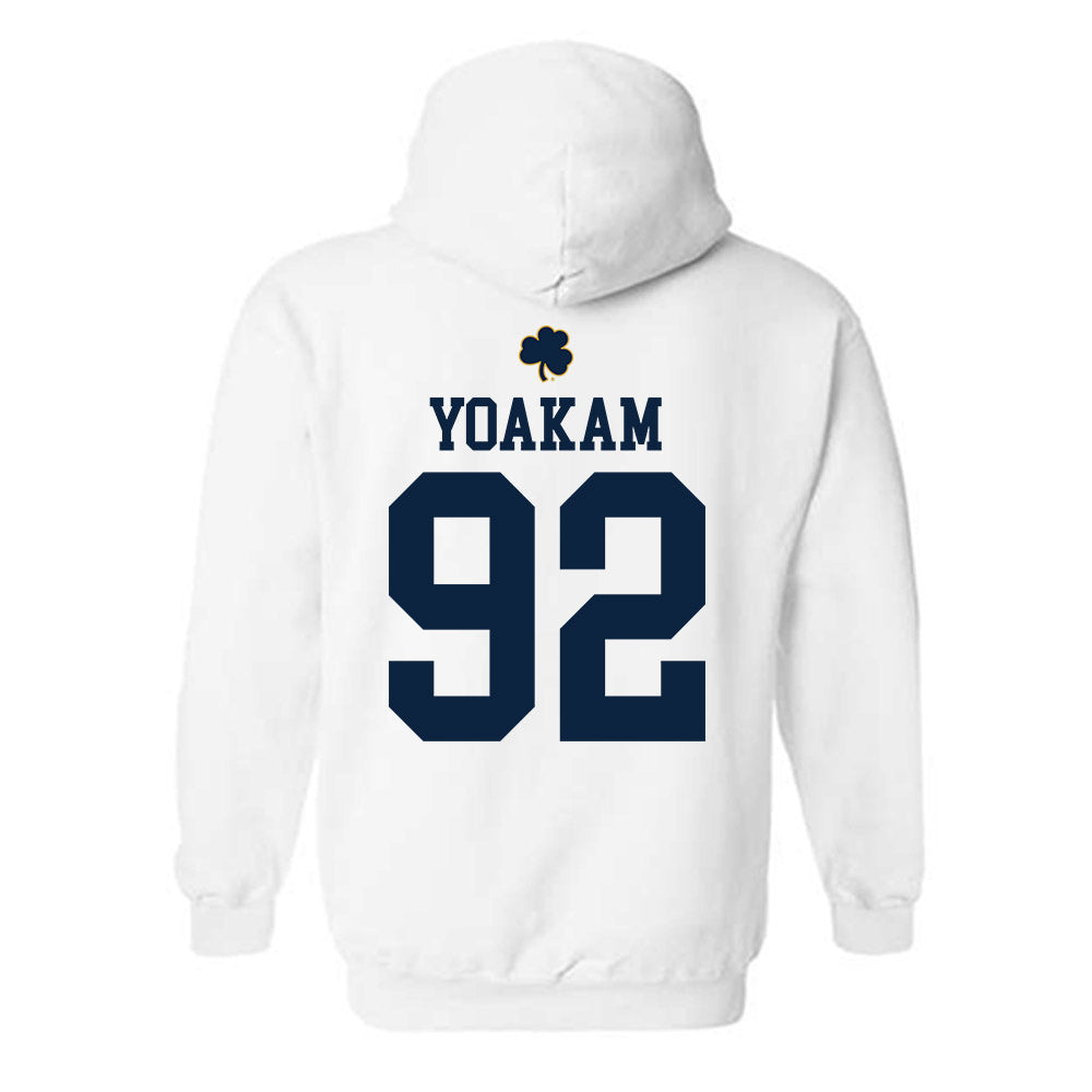 Notre Dame - NCAA Football : Zachary Yoakam - Classic Shersey Hooded Sweatshirt-1