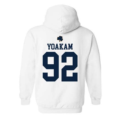Notre Dame - NCAA Football : Zachary Yoakam - Classic Shersey Hooded Sweatshirt-1