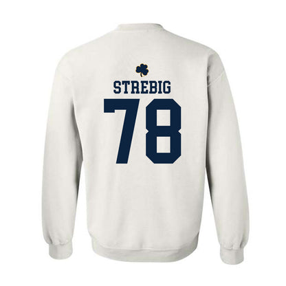 Notre Dame - NCAA Football : Owen Strebig - Classic Shersey Crewneck Sweatshirt-1