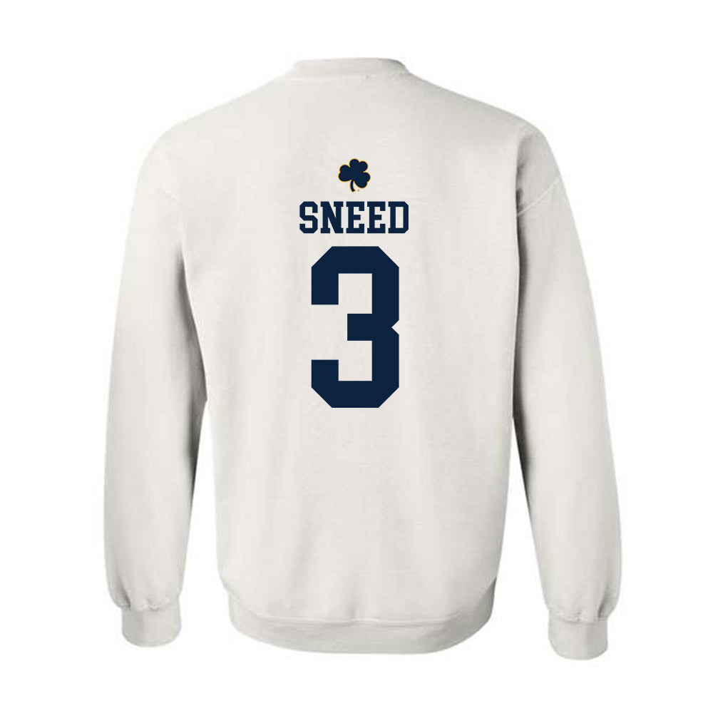 Notre Dame - NCAA Football : Jaylen Sneed - Classic Shersey Crewneck Sweatshirt-1