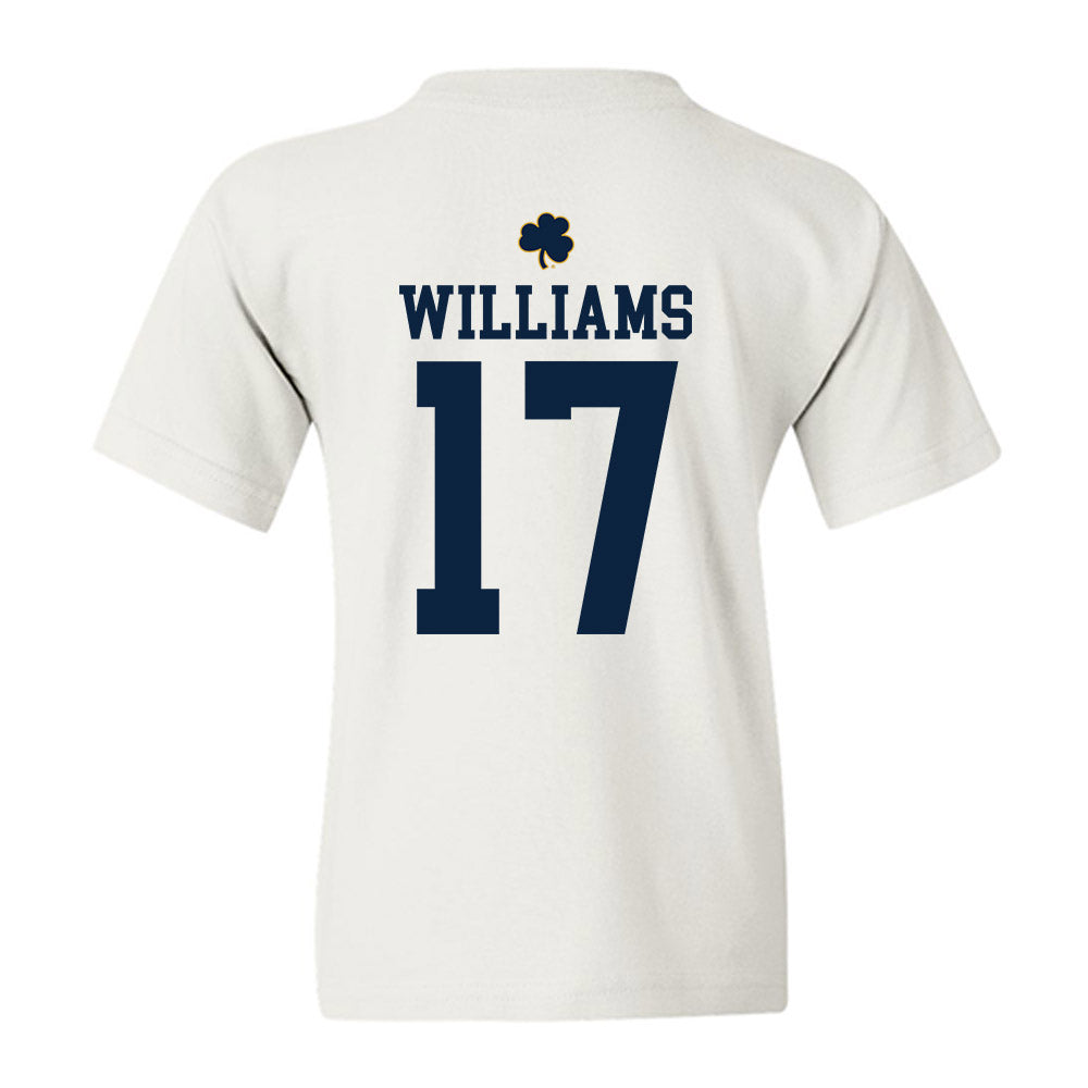Notre Dame - NCAA Football : Cam Williams - Classic Shersey Youth T-Shirt-1