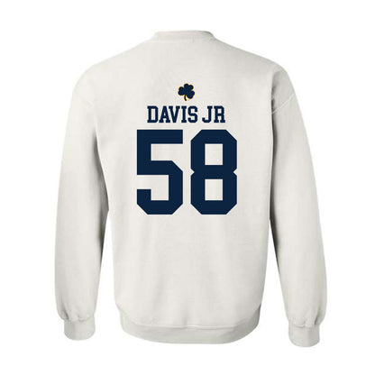 Notre Dame - NCAA Football : Thomas Davis Jr - Classic Shersey Crewneck Sweatshirt-1
