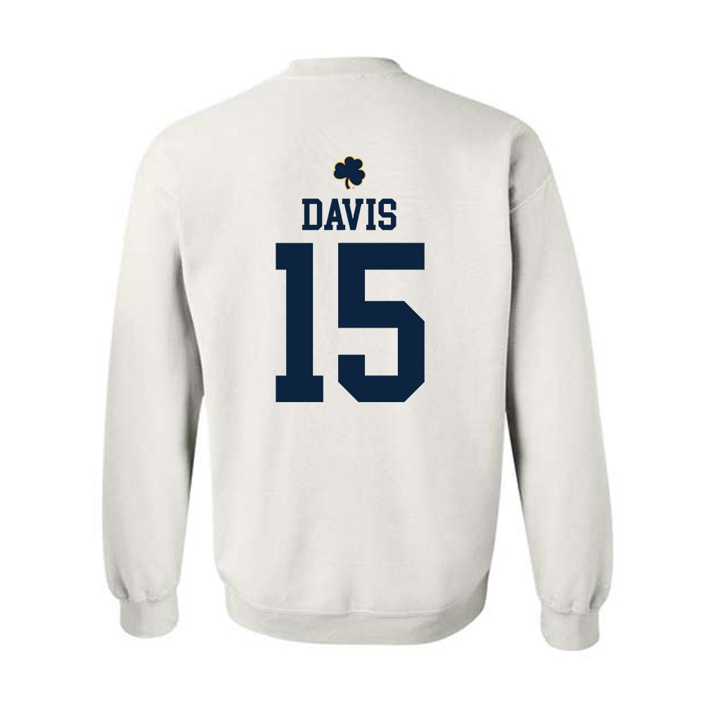 Notre Dame - NCAA Men's Lacrosse : Anderson Davis - Classic Shersey Crewneck Sweatshirt-1