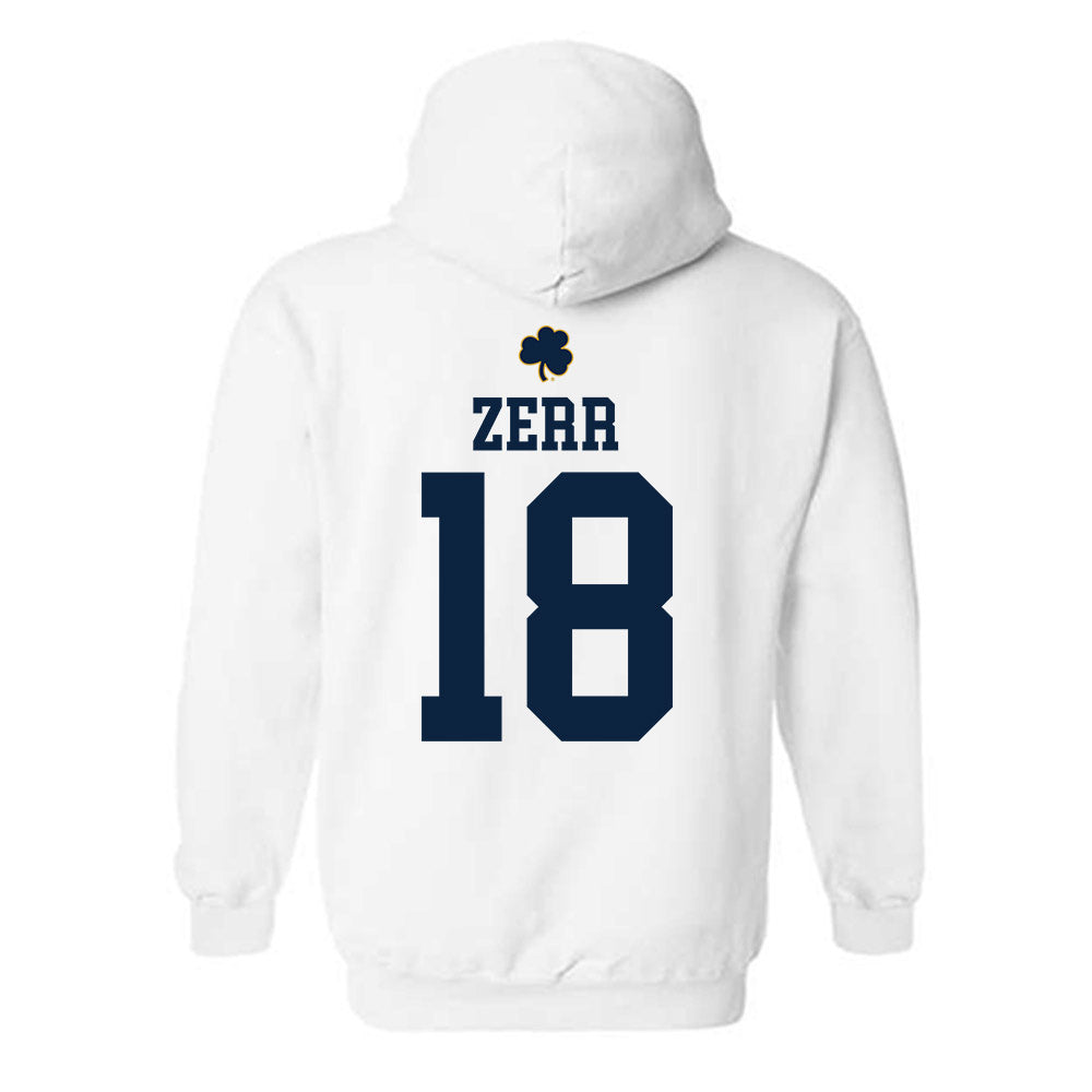 Notre Dame - NCAA Baseball : Aiden Zerr - Classic Shersey Hooded Sweatshirt-1