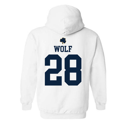 Notre Dame - NCAA Baseball : Rhys Wolf - Classic Shersey Hooded Sweatshirt-1