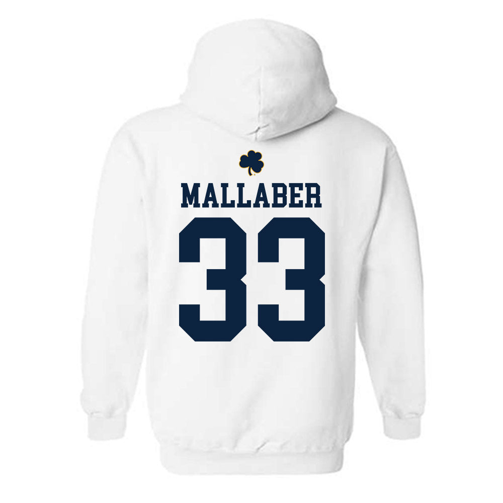 Notre Dame - NCAA Women's Lacrosse : Katie Mallaber - Classic Shersey Hooded Sweatshirt-1