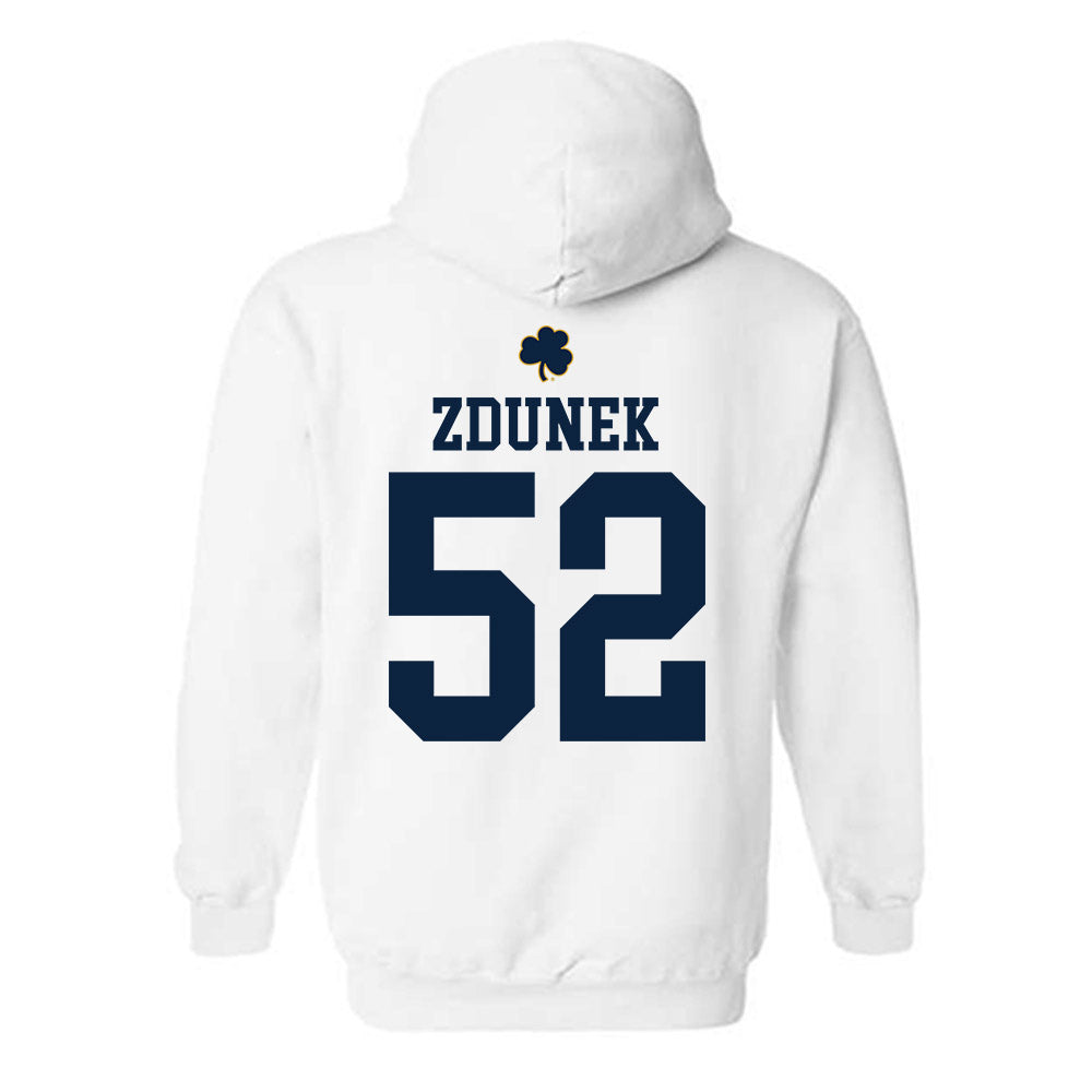 Notre Dame - NCAA Baseball : Eric Zdunek - Classic Shersey Hooded Sweatshirt-1