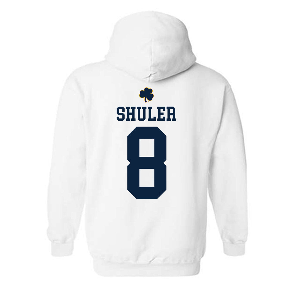 Notre Dame - NCAA Football : Adon Shuler - Classic Shersey Hooded Sweatshirt-1