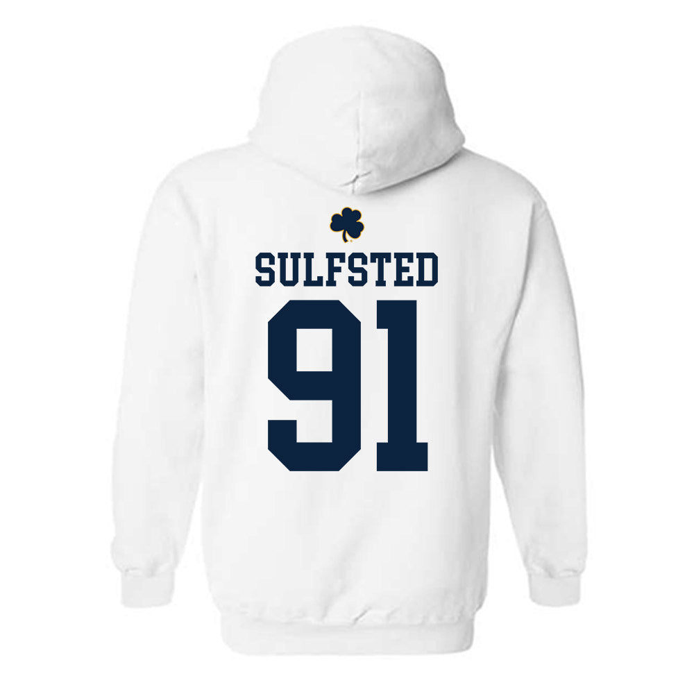 Notre Dame - NCAA Football : Gordy Sulfsted - Classic Shersey Hooded Sweatshirt-1