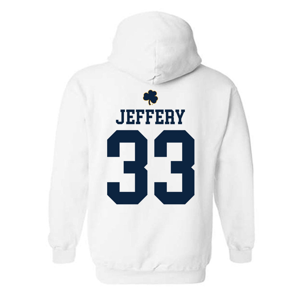Notre Dame - NCAA Football : Matthew Jeffery - Classic Shersey Hooded Sweatshirt-1