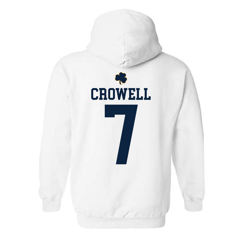 Notre Dame - NCAA Baseball : Caden Crowell - Classic Shersey Hooded Sweatshirt-1
