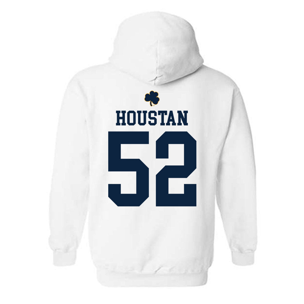 Notre Dame - NCAA Football : Devan Houstan - Classic Shersey Hooded Sweatshirt-1