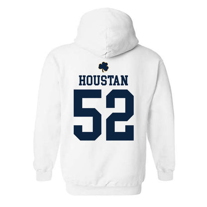 Notre Dame - NCAA Football : Devan Houstan - Classic Shersey Hooded Sweatshirt-1