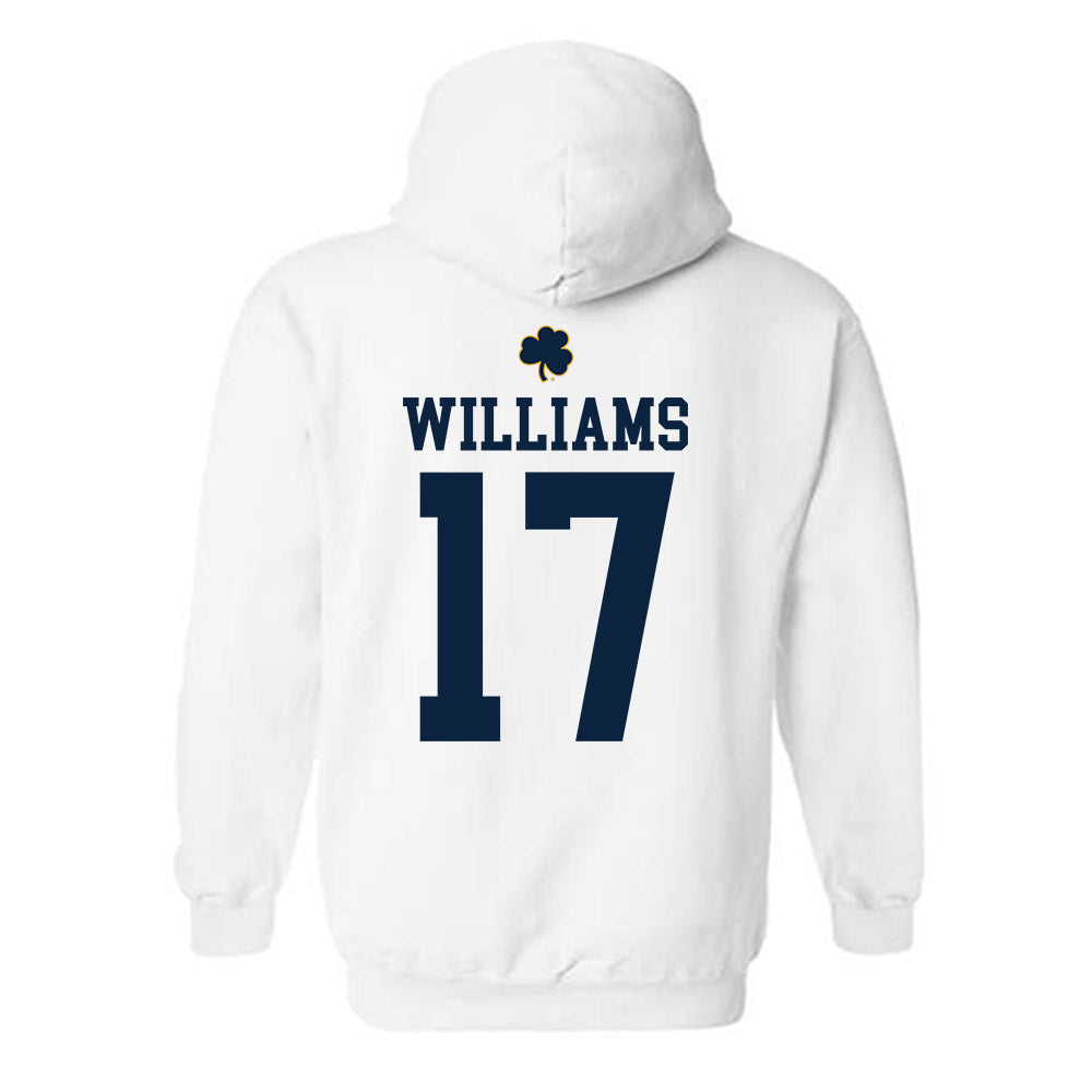 Notre Dame - NCAA Football : Cam Williams - Classic Shersey Hooded Sweatshirt-1