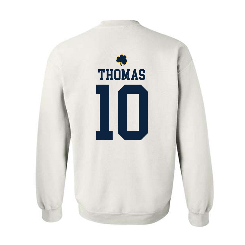Notre Dame - NCAA Football : Loghan Thomas - Classic Shersey Crewneck Sweatshirt-1