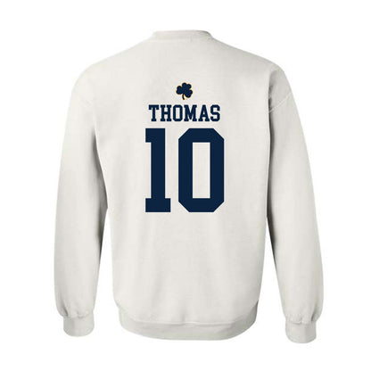 Notre Dame - NCAA Football : Loghan Thomas - Classic Shersey Crewneck Sweatshirt-1